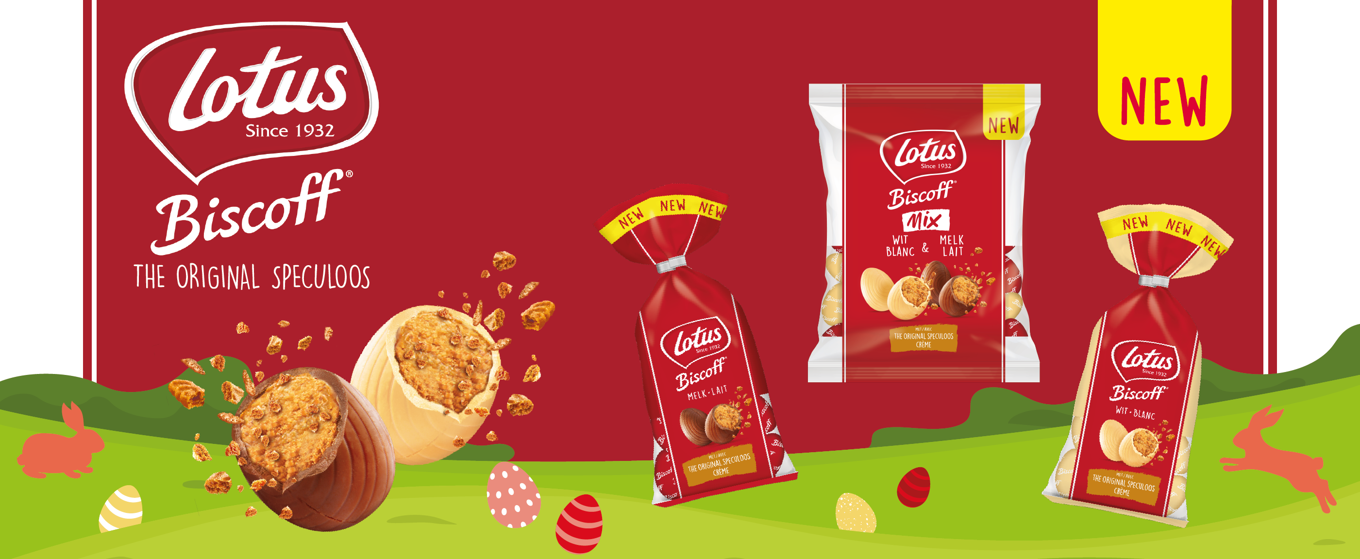 NOUVEAU ! Goûtez aux irrésistibles œufs de Pâques Lotus Biscoff !