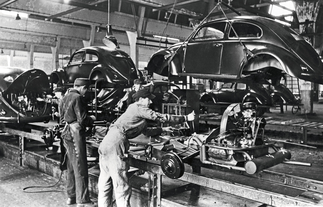 Wolfsburg, il y a 75 ans : début de la production en série de la Volkswagen Coccinelle