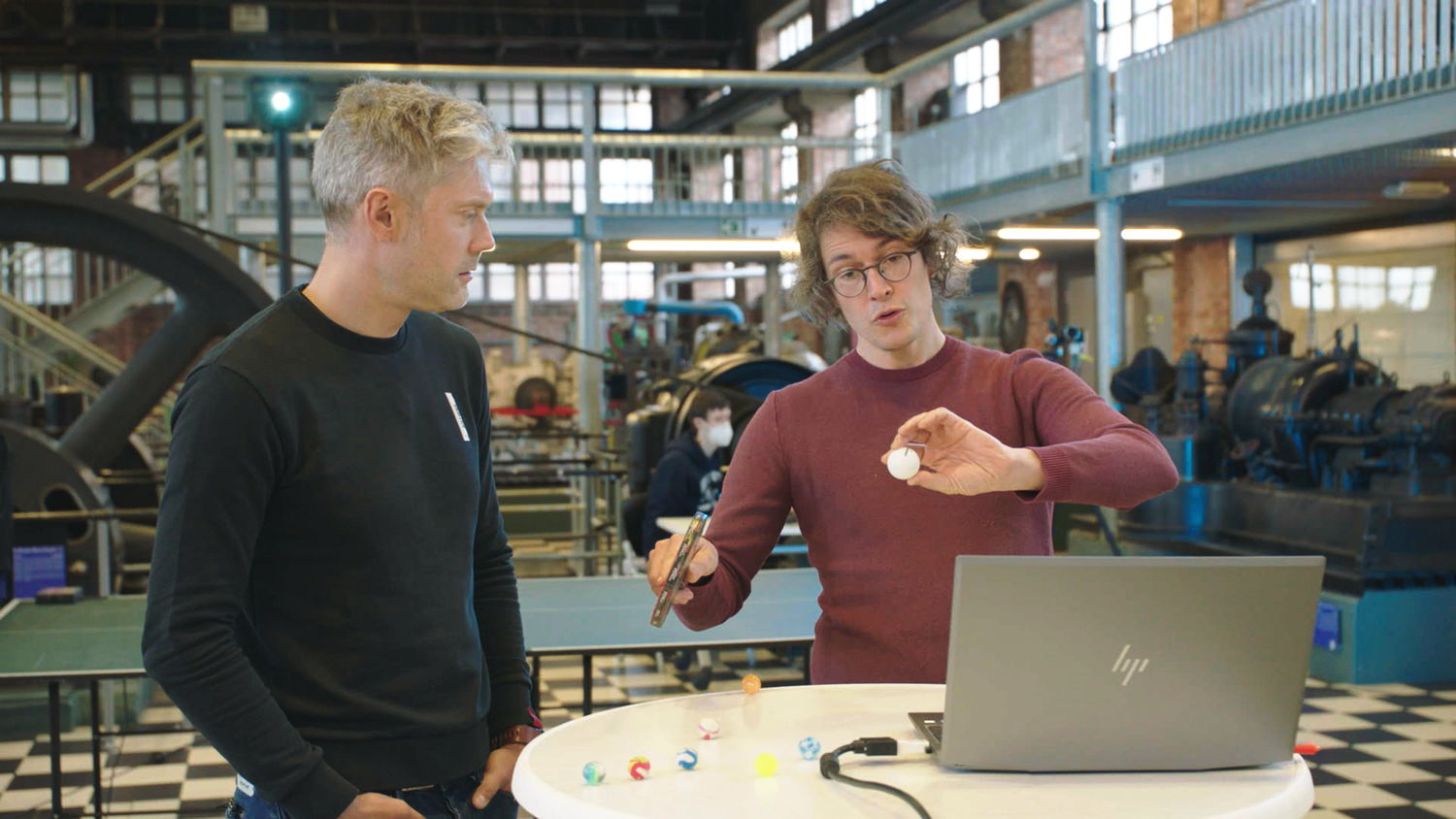 Maarten met professor Bert Vercnocke