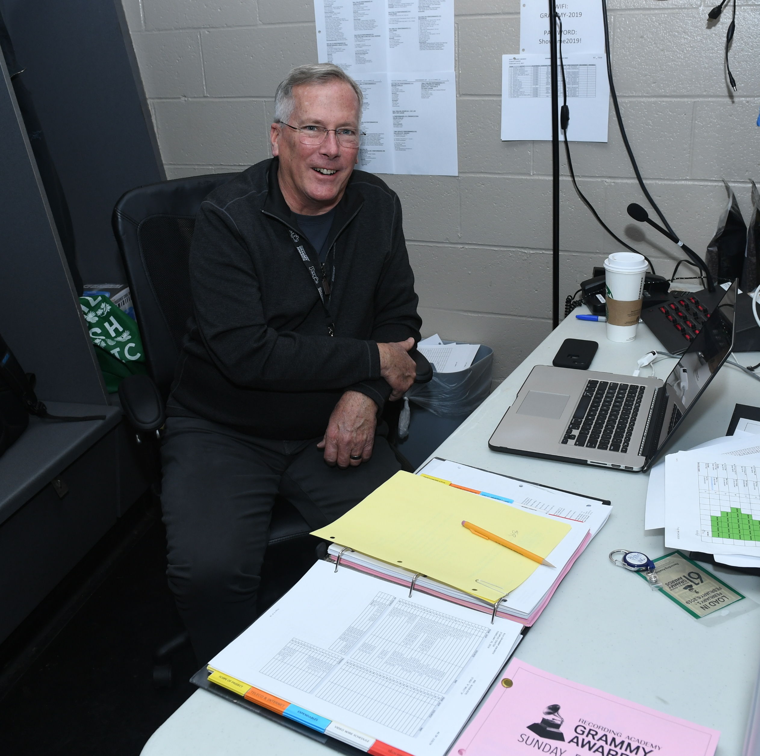 Michael Abbott, GRAMMY Awards audio coordinator
(Photo courtesy of Michael Abbott)