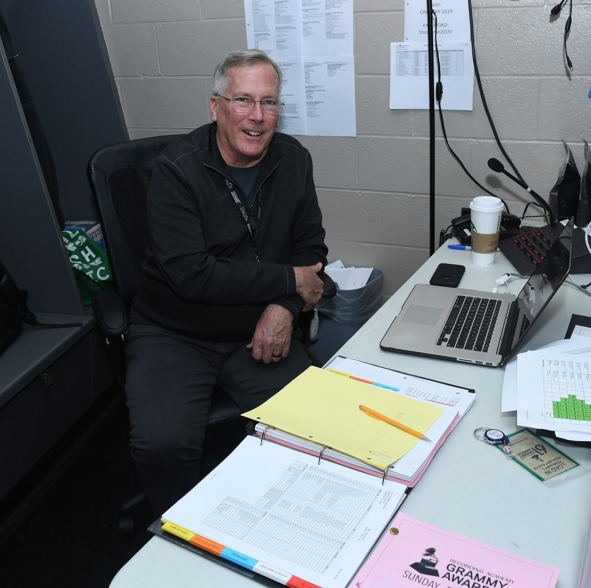 Michael Abbott, GRAMMY Awards audio coordinator
(Photo courtesy of Michael Abbott) Michael Abbott, GRAMMY Awards audio coordinator
(Photo courtesy of Michael Abbott)