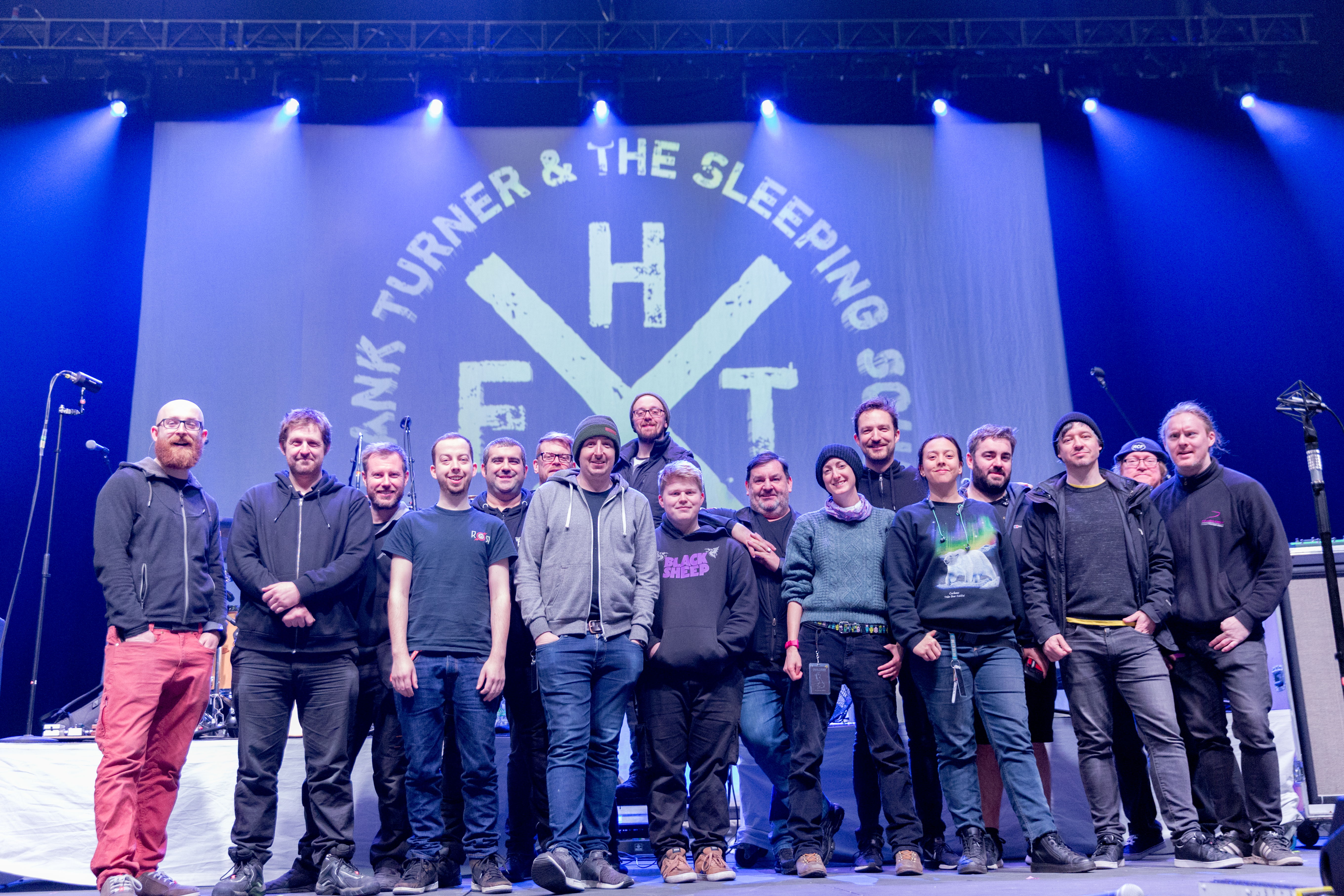 Frank Turner’s crew. Photo credit: Ben Morse