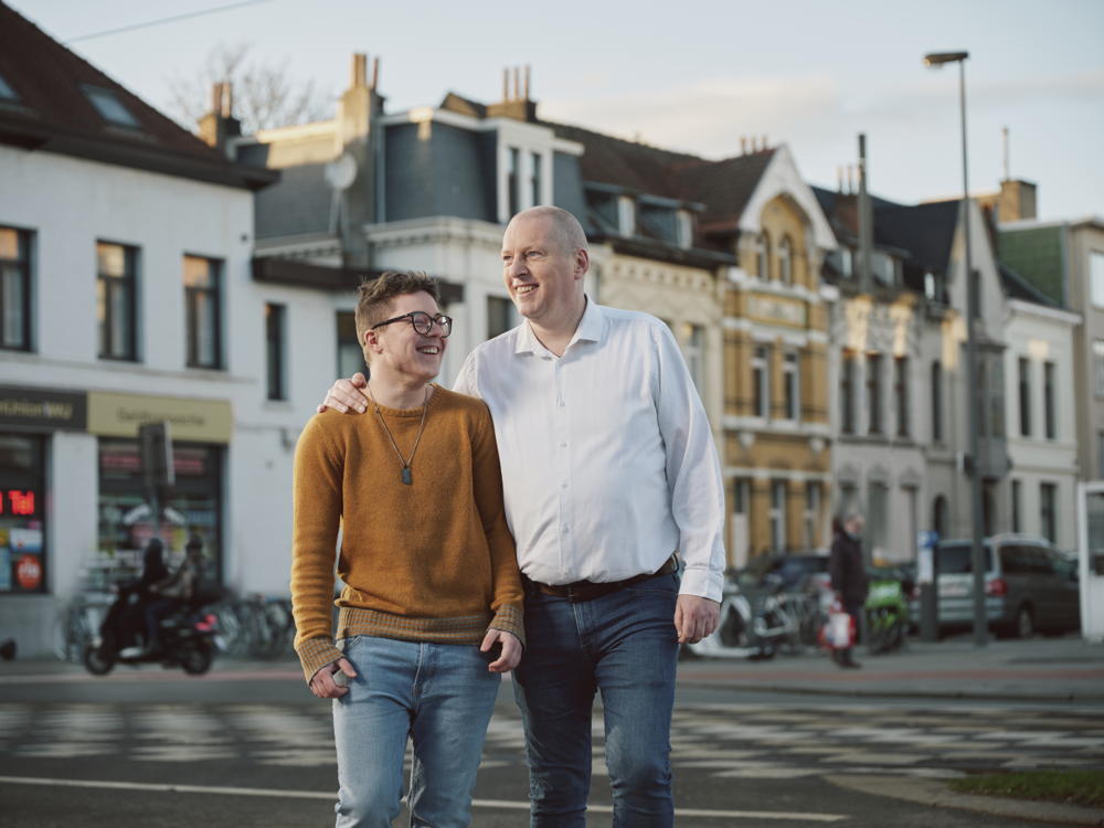 Jonas & vader © stad Antwerpen