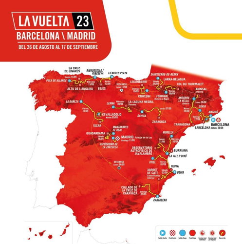 Parcours Vuelta 2023