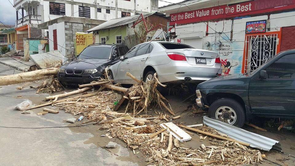Situation in Dominica after the path of hurricane Maria.