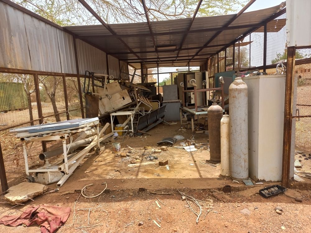 The destruction that followed the storming and looting of an MSF-supported health facility in Sudan. ​ Location: Sudan | Date: 17/04/2024 | Photographer: MSF