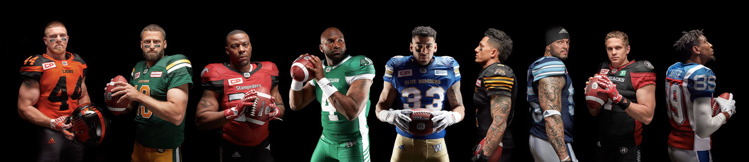 adidas CFL home jerseys.