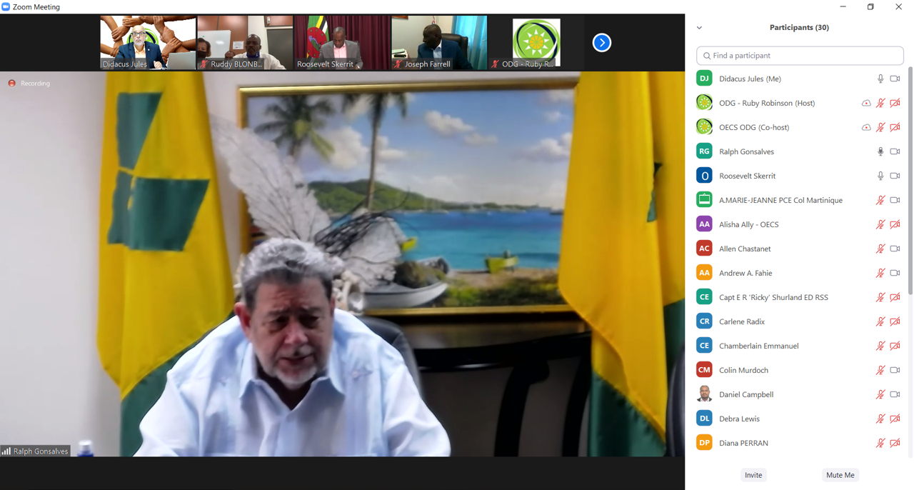 Ralph GONSALVES, Premier Ministre de Saint Vincent et les Grenadines.