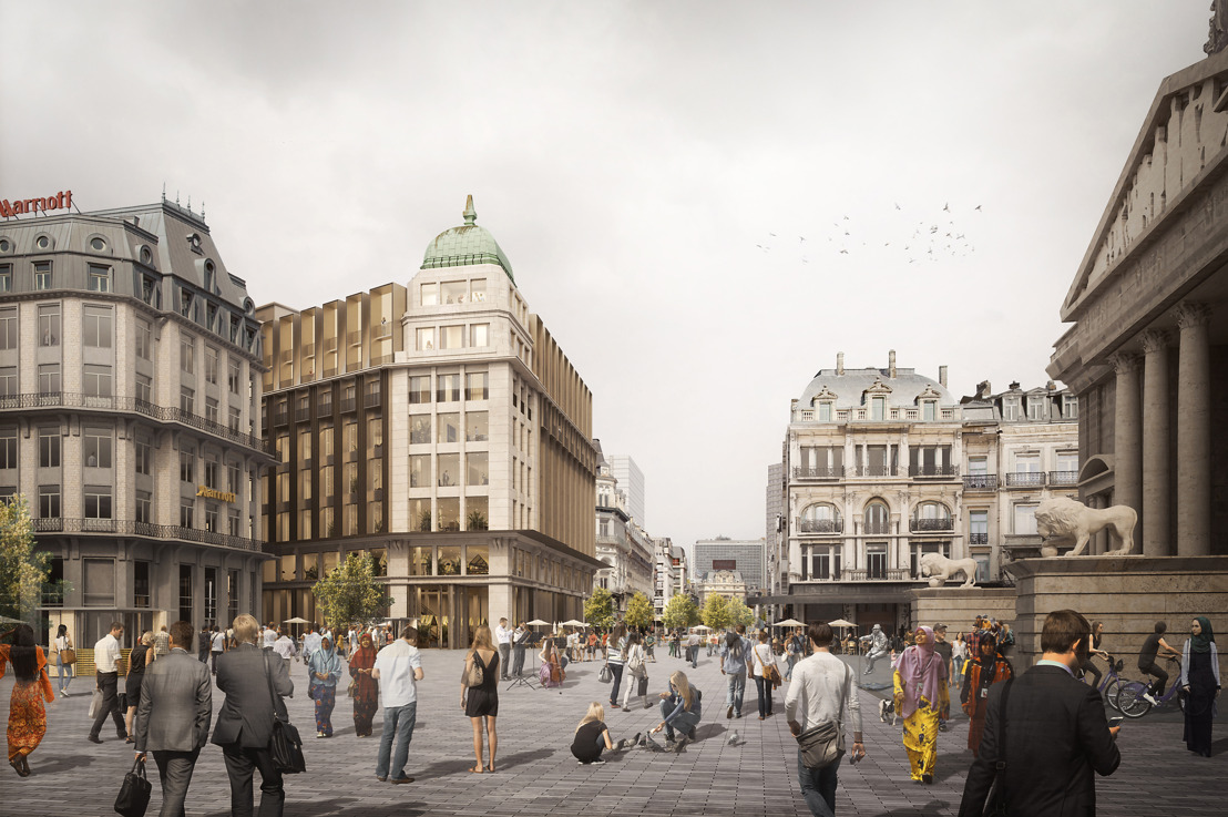 Bright future for iconic building on corner of Place de la Bourse and Boulevard Anspach