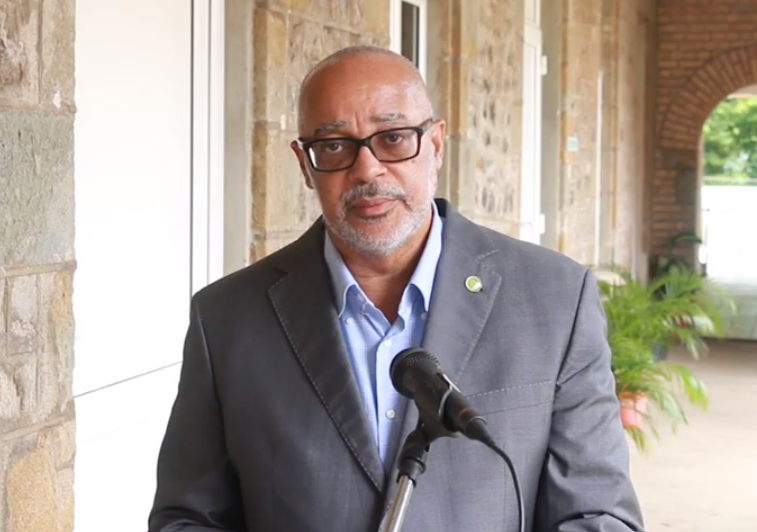 Director General of the OECS, Dr. Didacus Jules, delivers address on the occasion of the 39th Anniversary of Independence of Antigua and Barbuda.