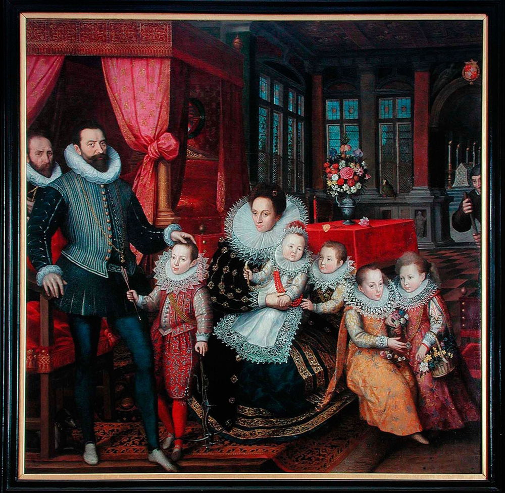 Frans Pourbus de Jonge (toegeschreven aan), Familieportret van Karel van Arenberg en Anna van Croy, ca. 1593 © Bruno Vandermeulen - KU Leuven