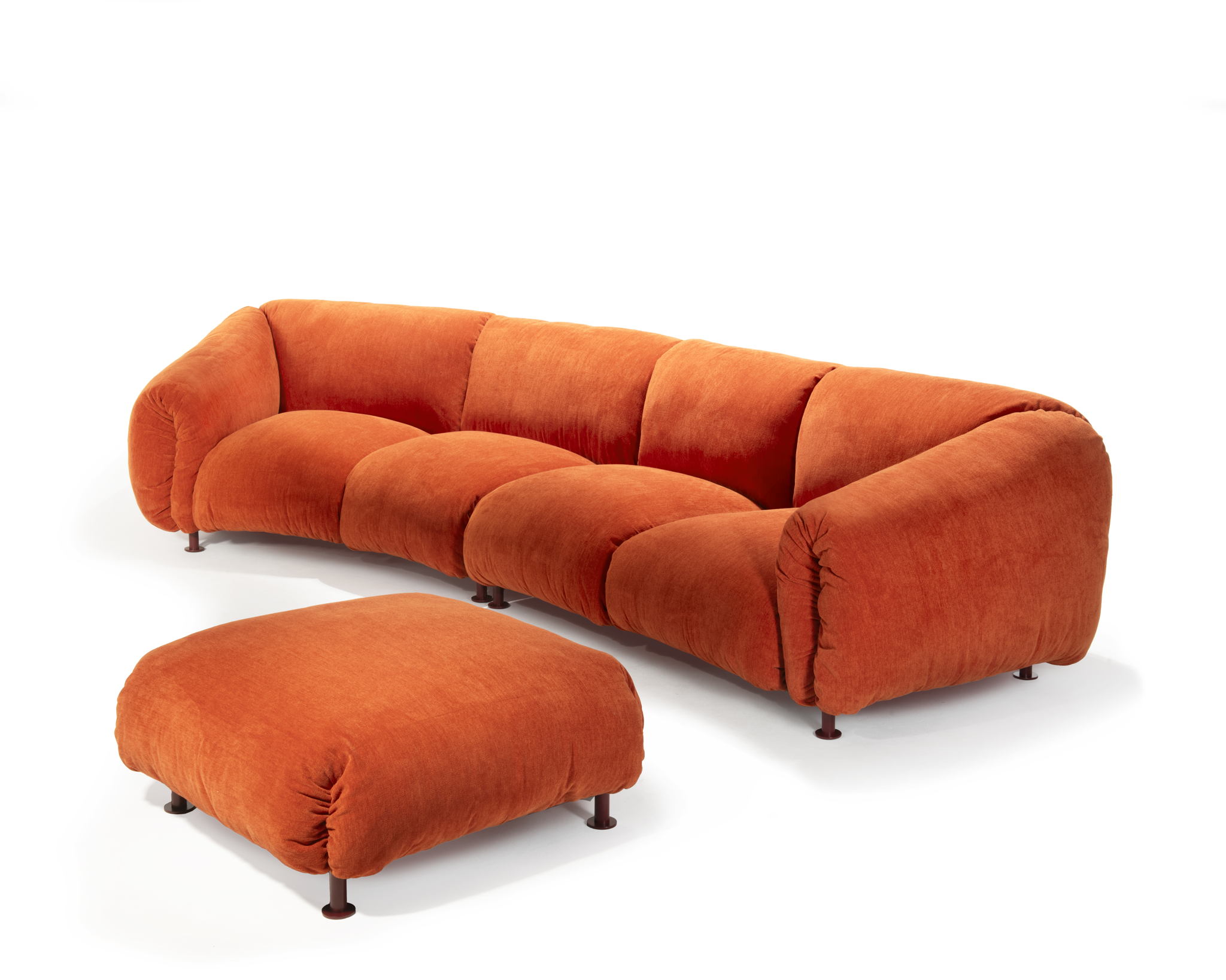 Za:Za Max sofa and coordinated pouf by Zaven for Zanotta Za:Za Max sofa and coordinated pouf by Zaven for Zanotta