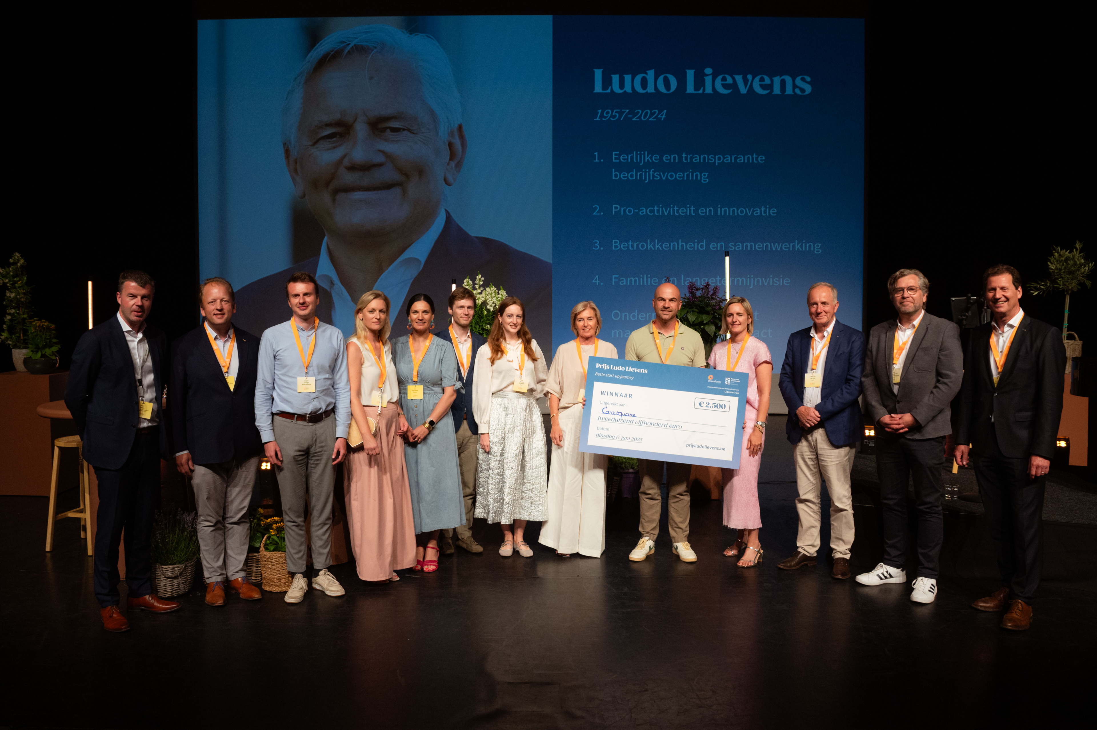 Caresquare wint eerste Prijs Ludo Lievens voor beste start-up journey