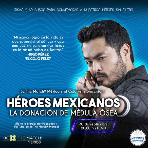 "Héroes Mexicanos, la donación de médula ósea", un especial de stand up junto a Hugo “el Cojo Feliz”