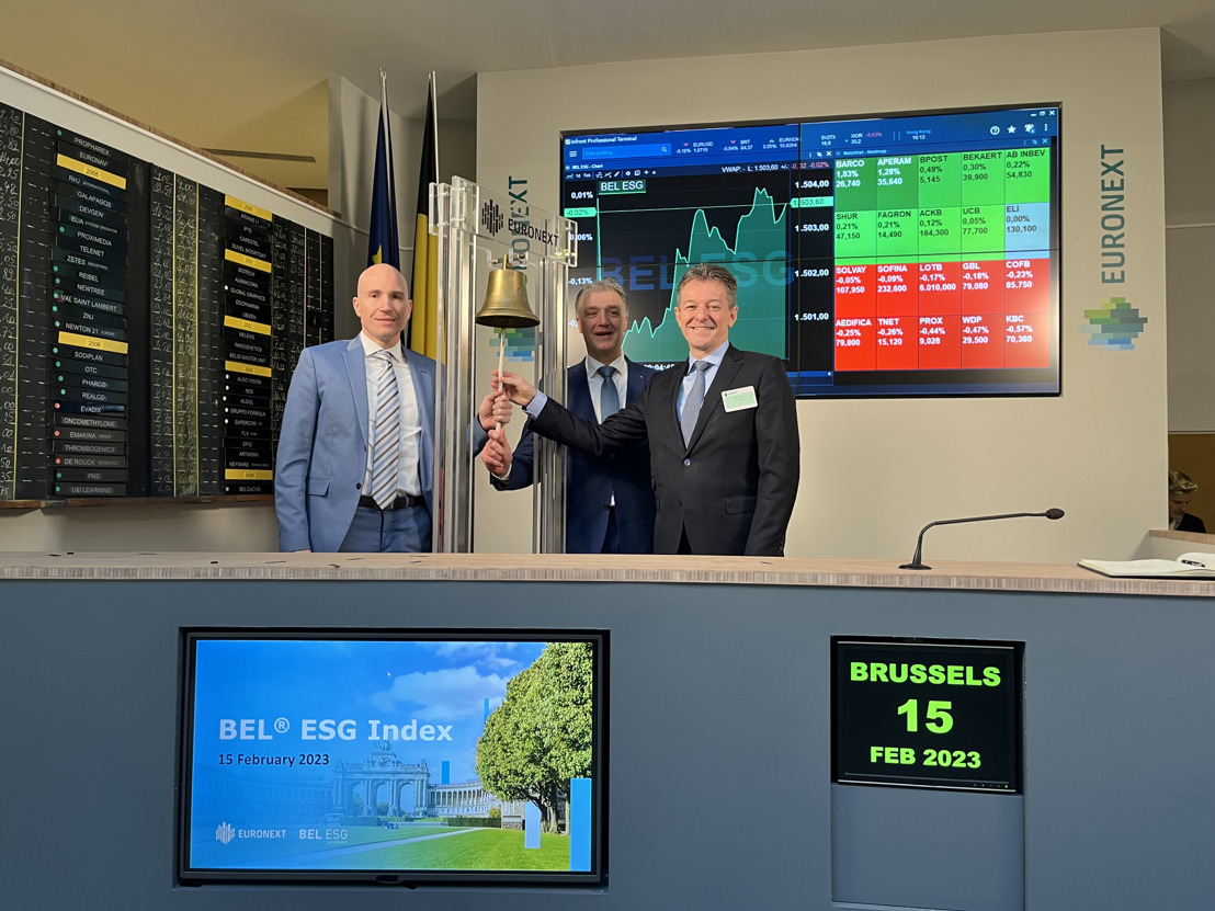 Euronext includes KBC in new BEL ESG stock market index