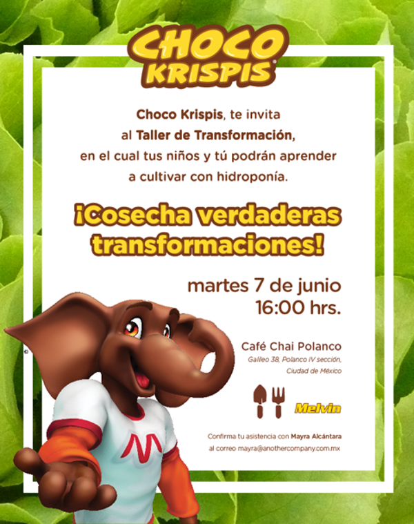 Choco Krispis te invita al Taller de Transformación