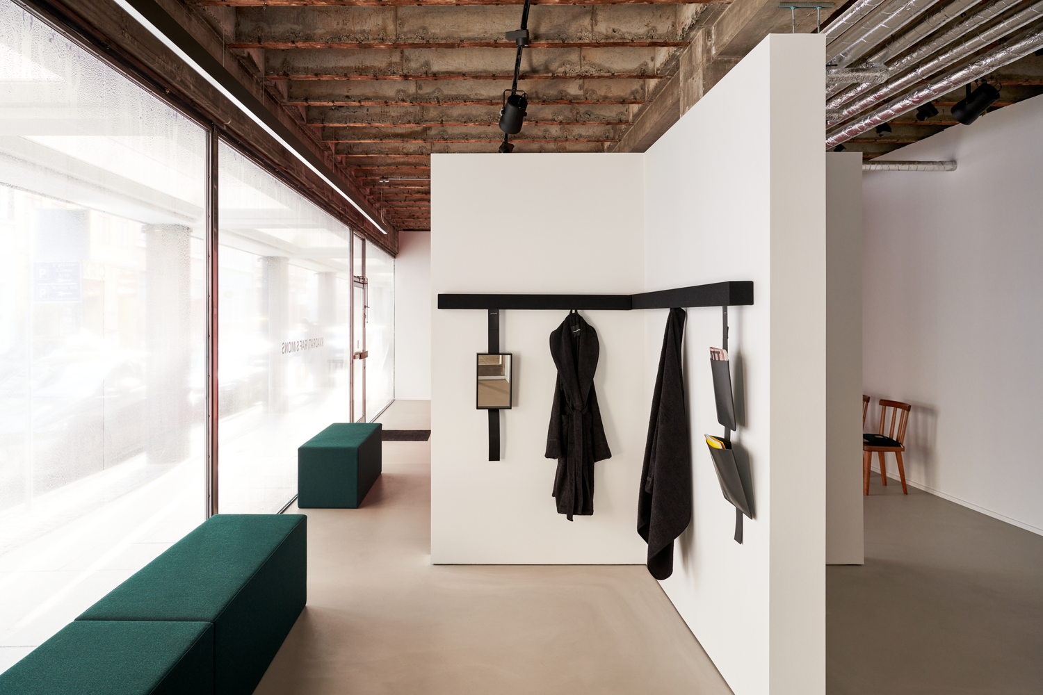 Kvadrat/Raf Simons store in Copenhagen with Collection 2 on display