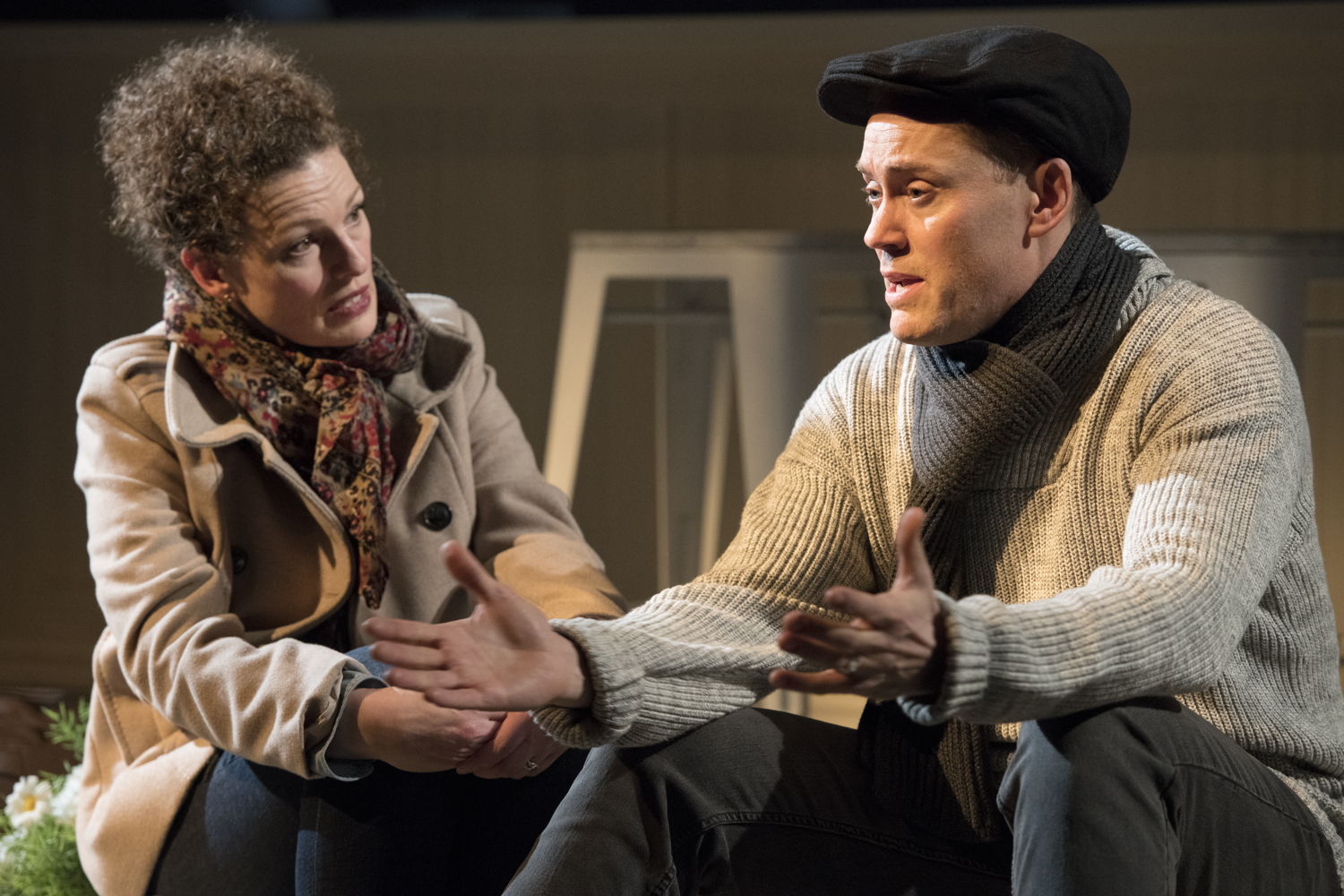 Jennifer Lines (Jane) and Craig Erickson (Tom) in Forget About Tomorrow / Photos by David Cooper