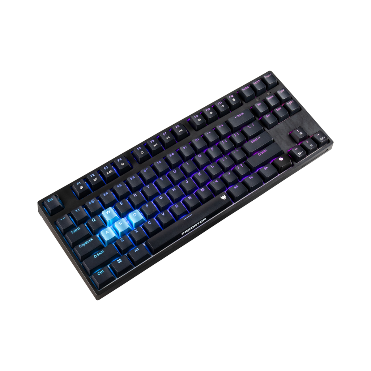 Vista superior del teclado retroiluminado Predator Aethon 550 TKL