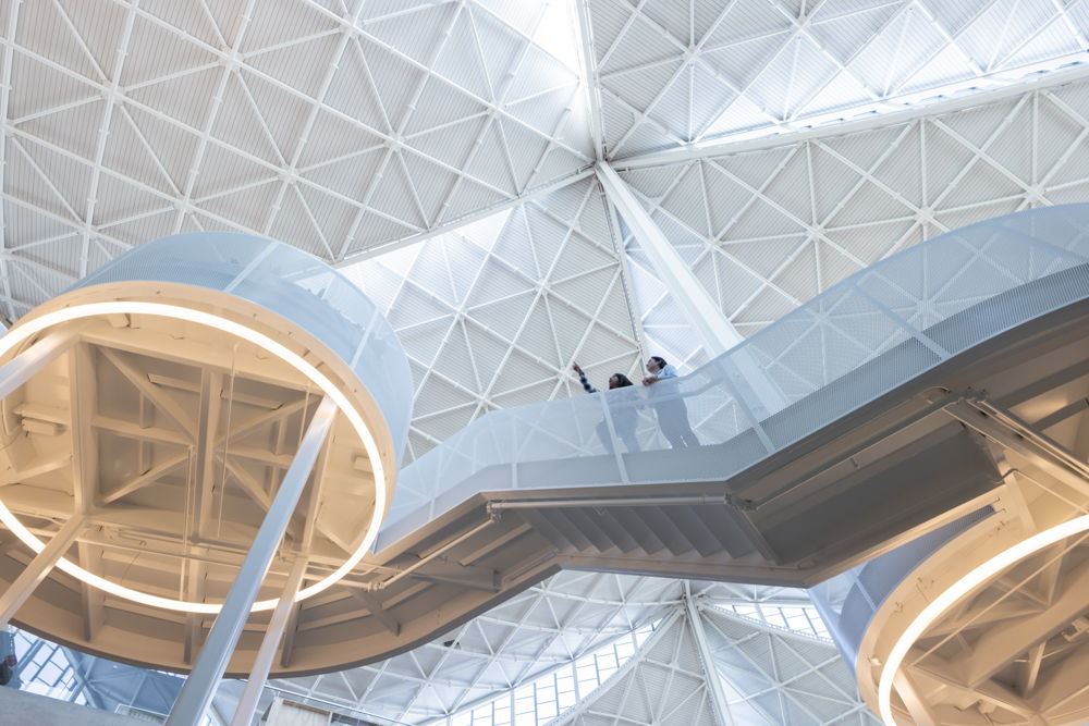 An interior photo of Bay View’s canopy ceiling. (Photo: Iwan Baan)