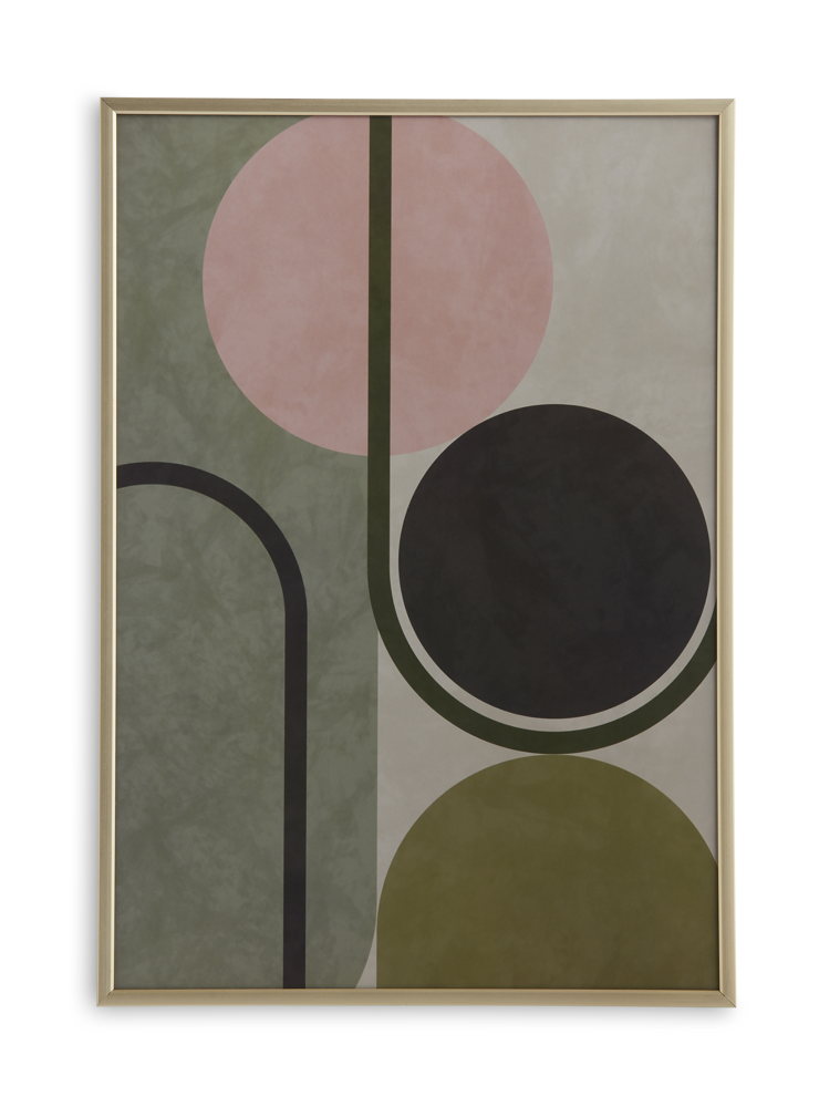 Habitat Citrine Abstract Wall Art, £12