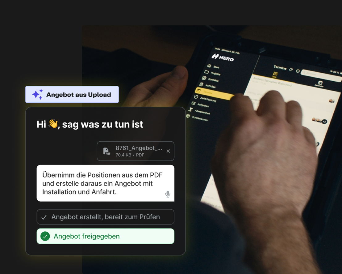 HERO Command Angebotserstellung