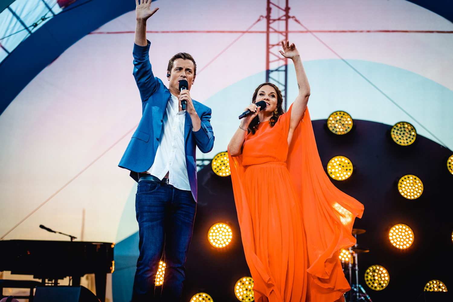 Niels Destadsbader en Siska Schoeters – © VRT