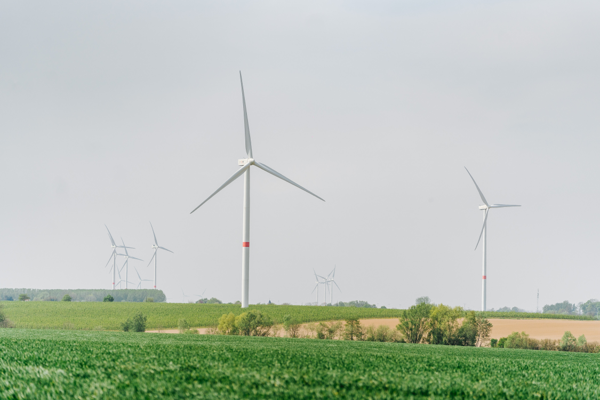 Een project van 10 nieuwe windturbines in Walcourt, Florennes en Gerpinnes