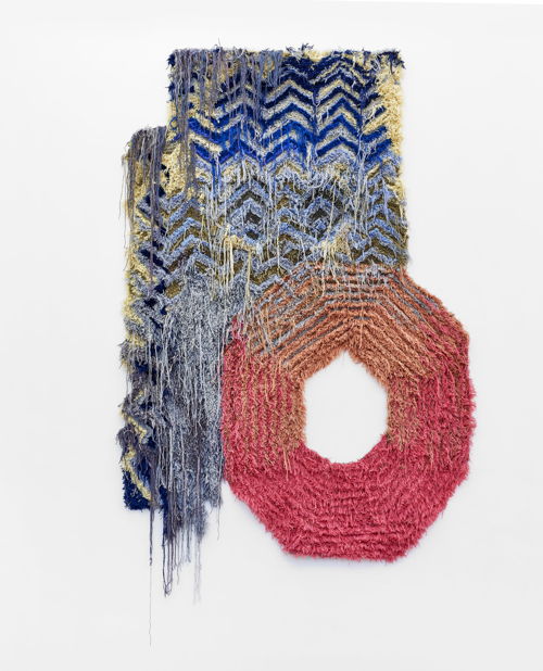 Caroline Achaintre, A.D.O, 2018. Hand tufted wool, 310 x 190 cm. Courtesy of Arcade, London and Art : Concept, Paris