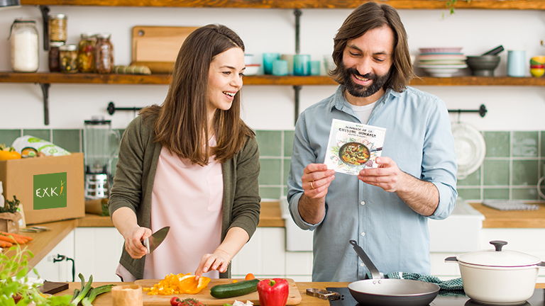 L’EXKi box, c’est une quinzaine de thématiques - végétarien, sans gluten, minceur, rapide, familial, etc…e même démarche, EXKi ne s