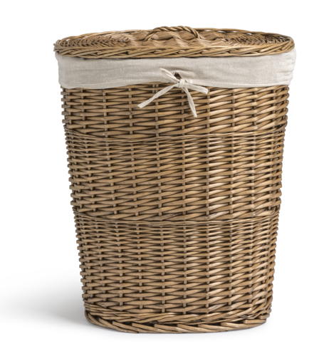 Habitat Oval Willow Linen Basket - Natural, £40