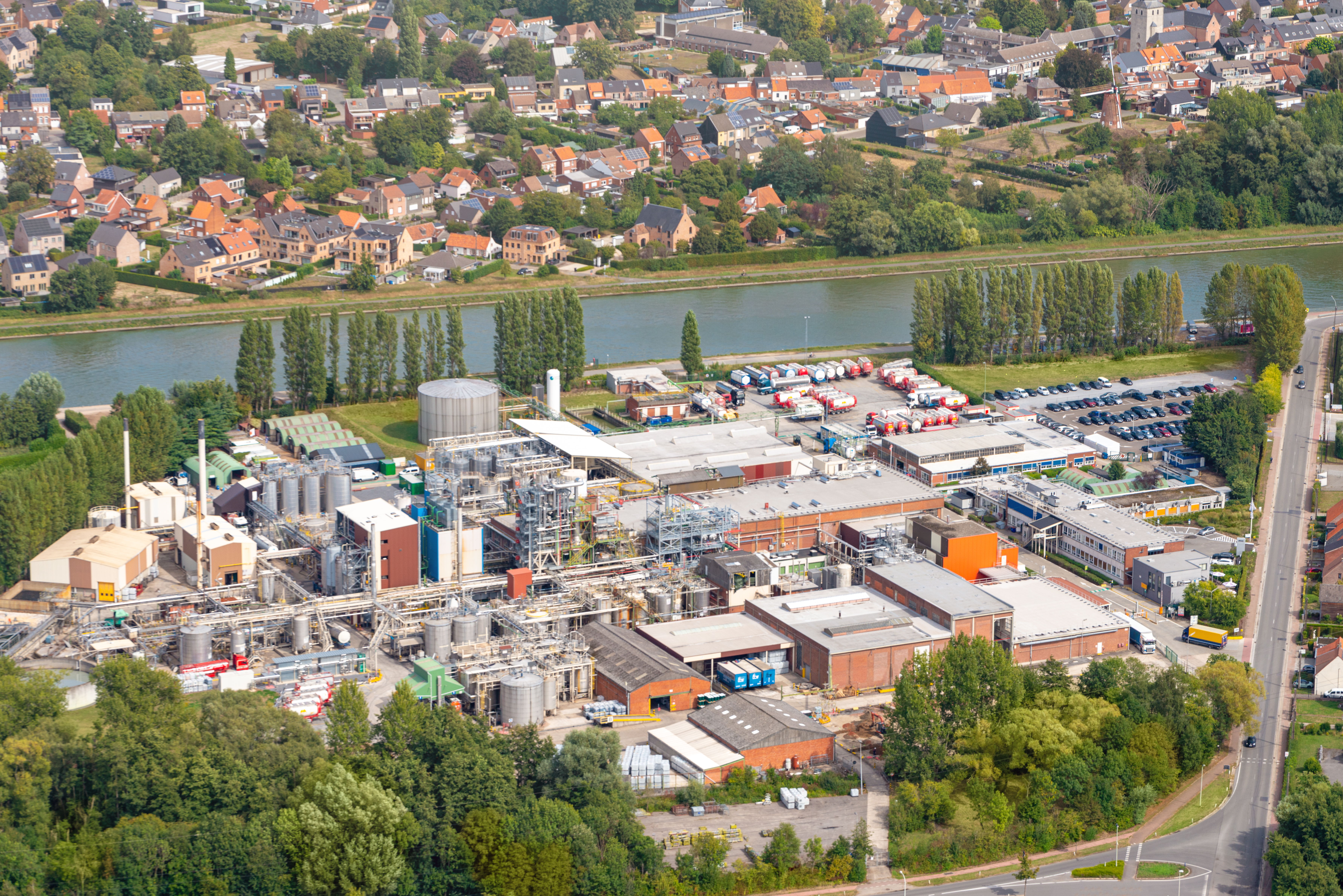 The Oleon production site in Oelegem (Antwerp region).