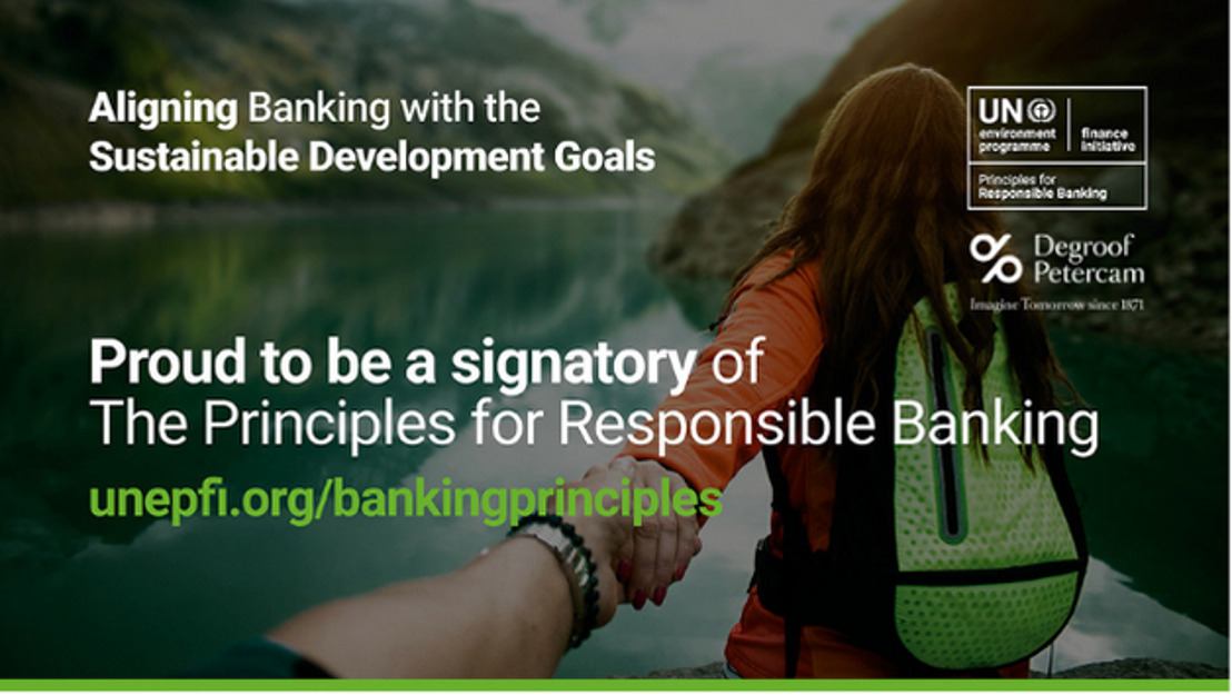 Degroof Petercam ondertekent de United Nations' Principles for Responsible Banking