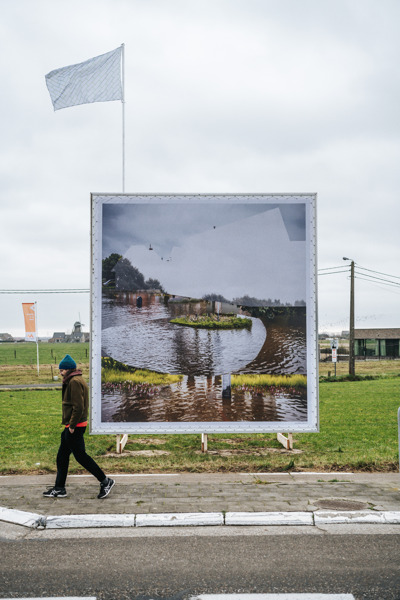 Preview: Billboards van kunstenaar Olivier Goethals brengen de Maas naar de Rijksweg