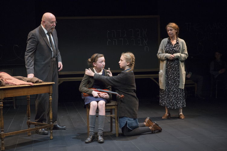 Paul Rainville, Sophia Irene Coopman, Lily Cave, and Kerry Sandomirsky in The Children’s Republic by Hannah Moscovitch / Photos by David Cooper