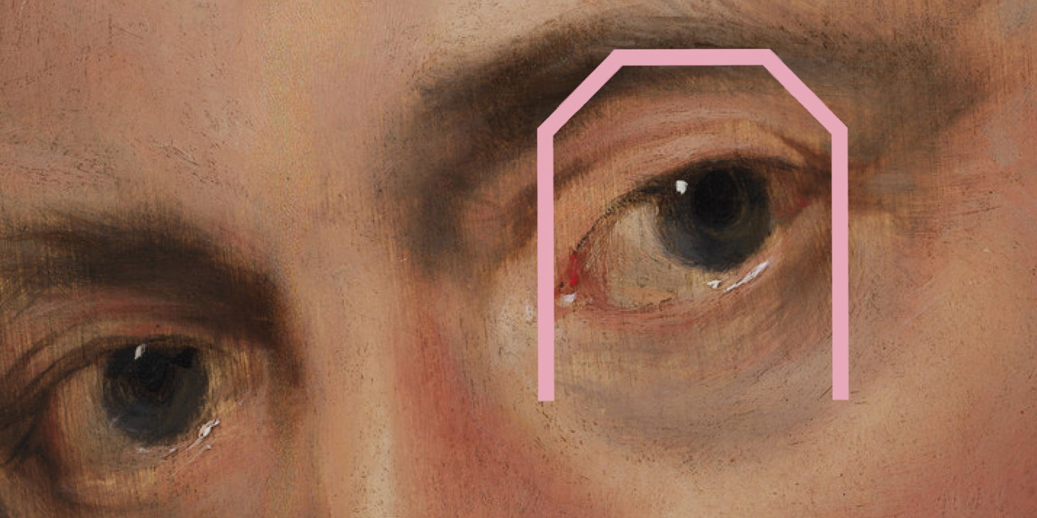 Peter Paul Rubens, Zelfportret (detail)_vierkant, Rubenshuis, foto KIK IRPA
