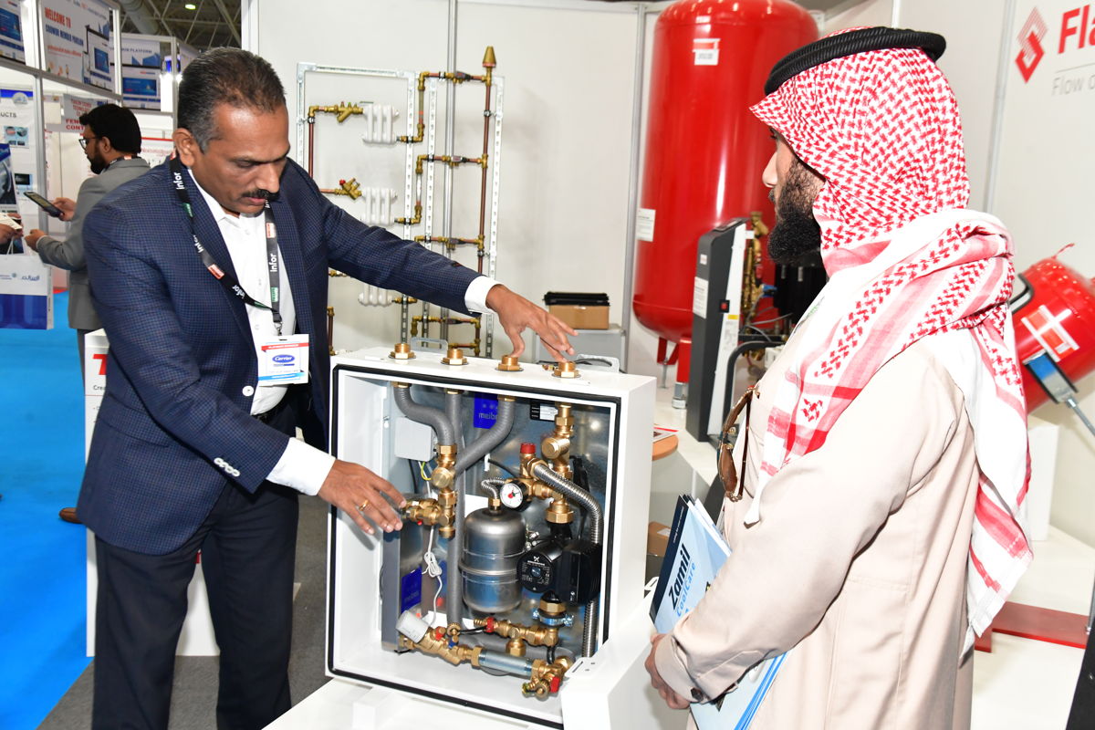 Products on display at HVAC R EXPO Saudi 2019