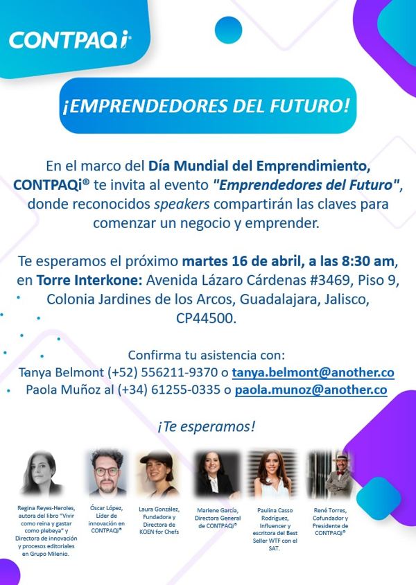 INVITACIÓN - Evento "Emprendedores del Futuro"