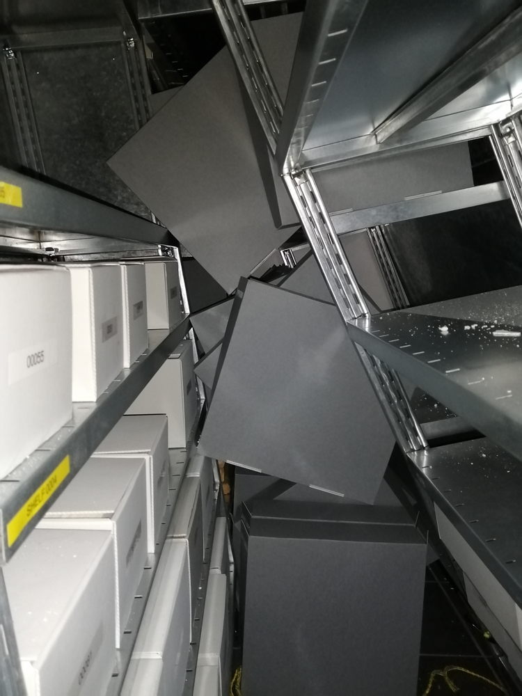 The climate-control unit is no longer operable in the Cool Storage Room