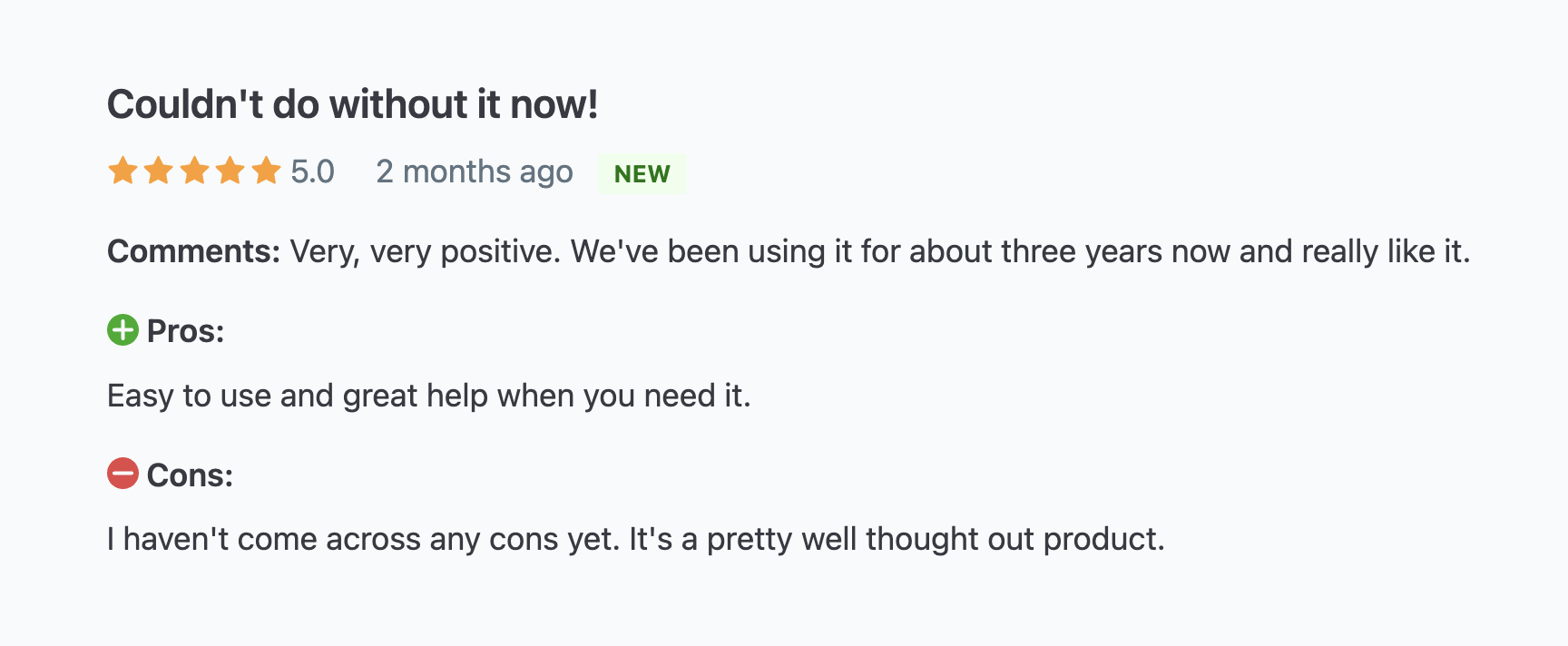 Source: Prezly review on Capterra. Source: Prezly review on Capterra.