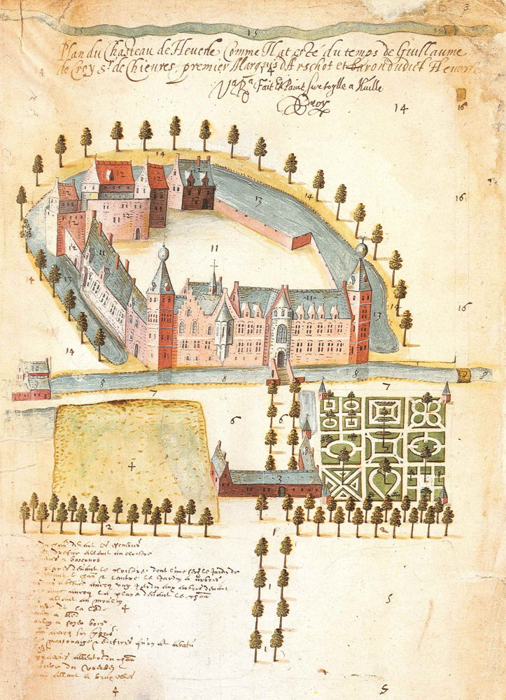 Pierre de Bersacques, Het Kasteel in Heverlee, 1596 © Bruno Vandermeulen - KU Leuven