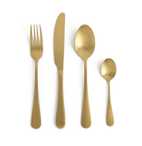 Habitat 16 Piece Gold Stainless Steel Cutlery Set, £28