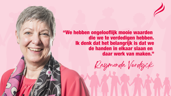 Raymonda Verdyck is verkozen tot nieuwe voorzitter van deMens.nu 