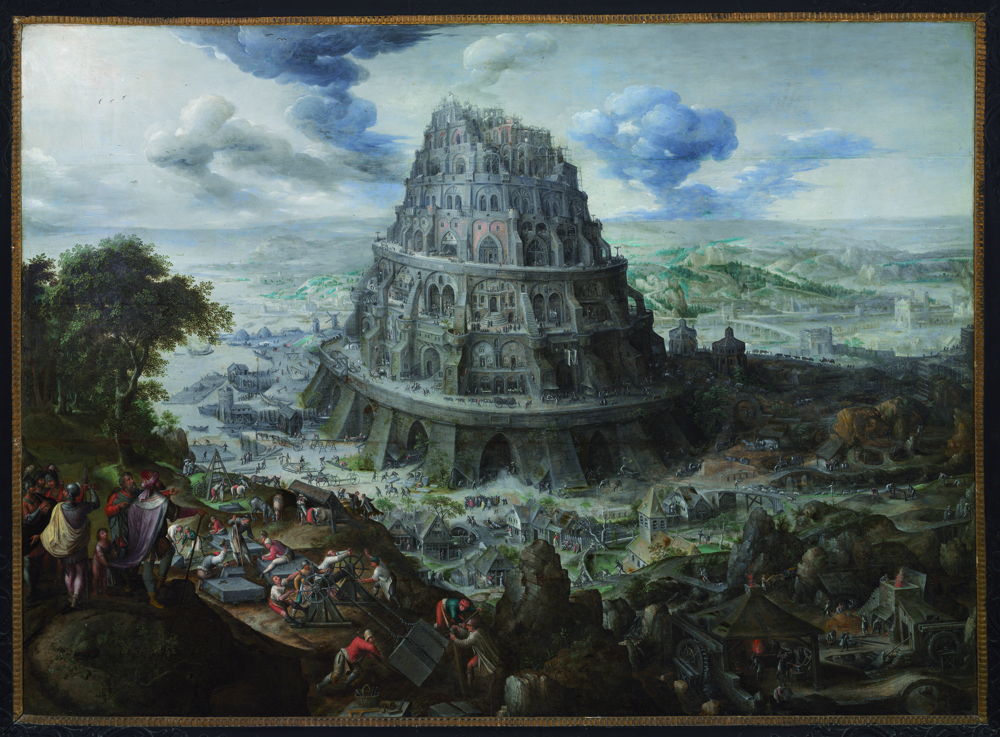 Maarten van Valckenborch, The Tower of Babel, 1595, Collection Gaasbeek Castle