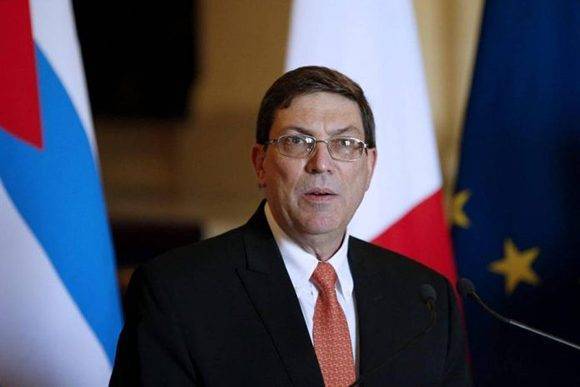 The Minister of Foreign Affairs of Cuba, Bruno Rodríguez Parrilla