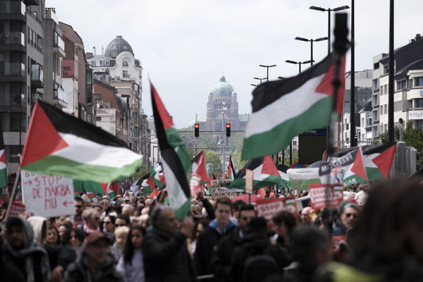 Thousands protest in Brussels against war in Gaza and Belgian ‘complicity’