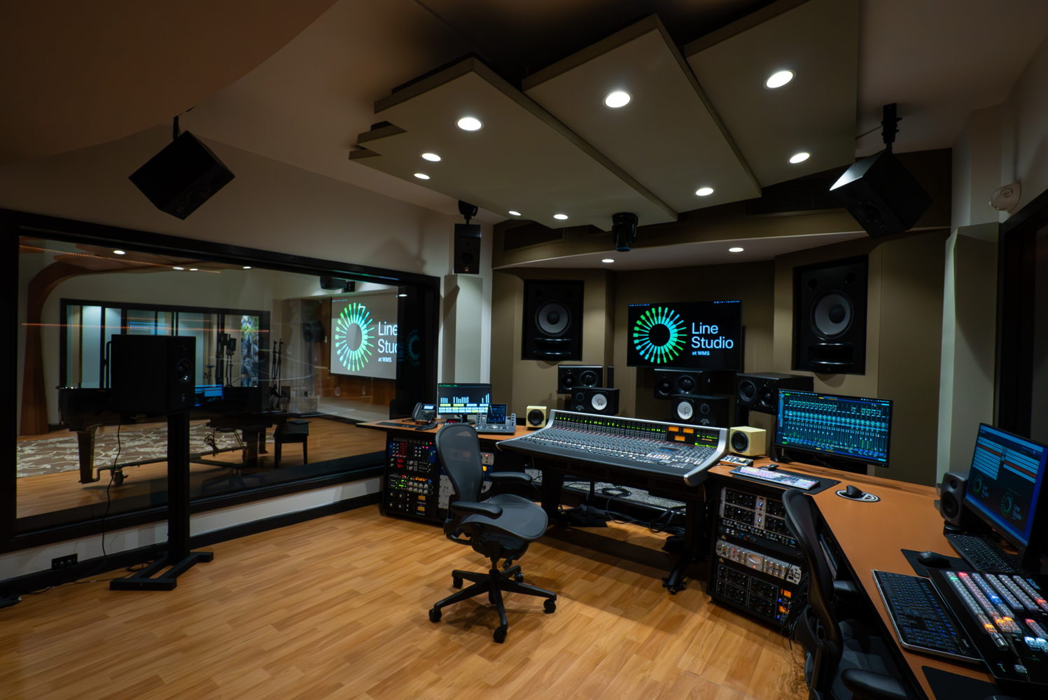 Control Room in Line Studio at WMS