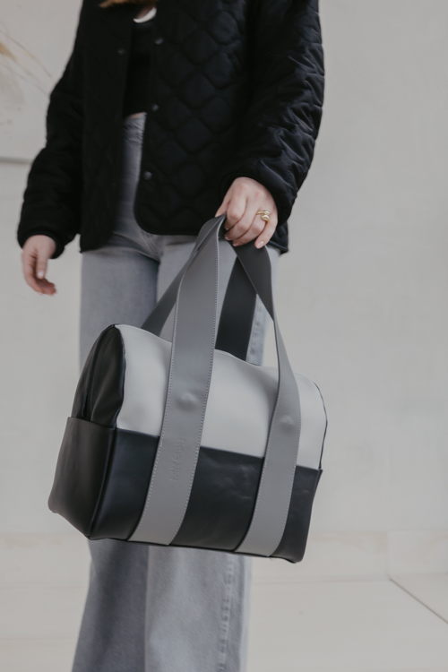 Mieke Dierckx_Bowlingbag mini combi grey €495