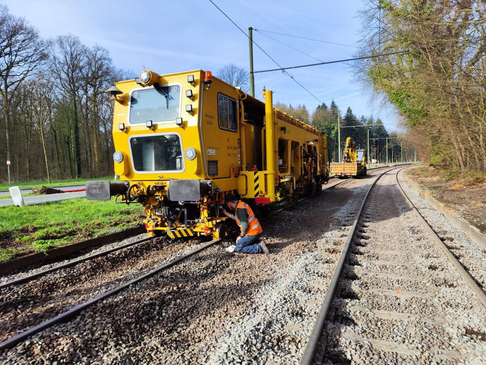 Travaux le long de l'avenue de Tervuren