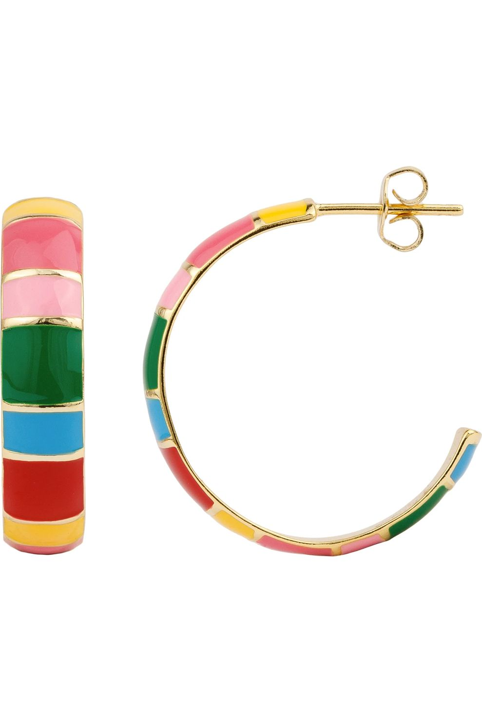 Juttu_FW23_A New Day_Earr Enamel Hoop Medium multicolor_JUTTU_€29 Juttu_FW23_A New Day_Earr Enamel Hoop Medium multicolor_JUTTU_€29